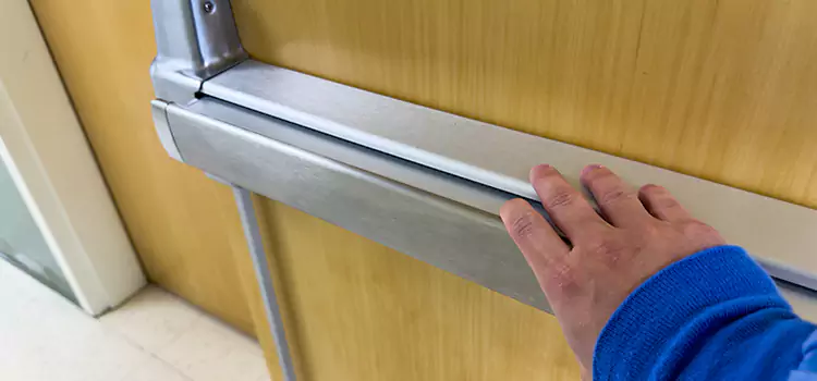 Installing a Push Bar on a Door Wheeling